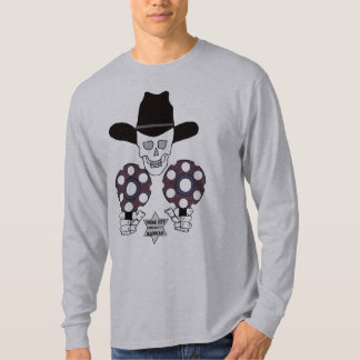 Gewehr-Abzeichen Dodge-Stadt des Schädels T-Shirt