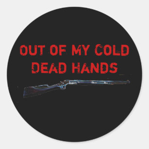 Gewehr, aus meinen kalten toten Händen, aus meinem Runder Aufkleber