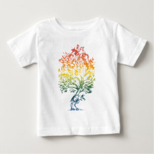 Gewehr-Baum-Bild Baby T-shirt