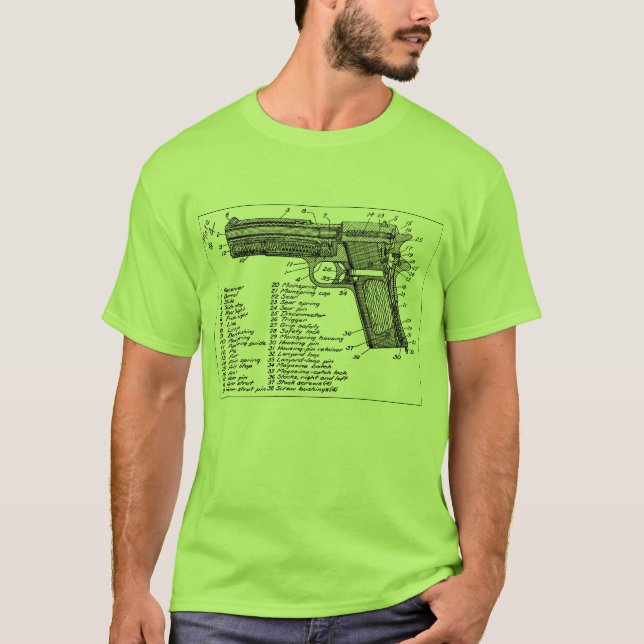 Gewehr-Diagramm T-Shirt (Vorderseite)