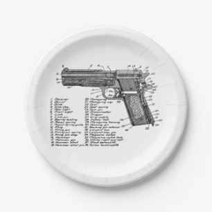 Gewehr-Diagramm V2 Pappteller
