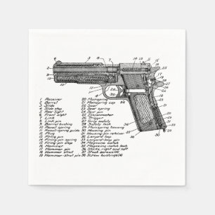 Gewehr-Diagramm V2 Serviette