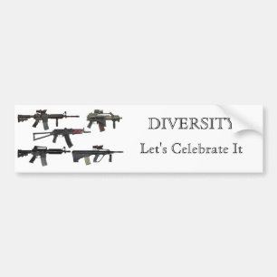 Gewehr-Diversity Autoaufkleber