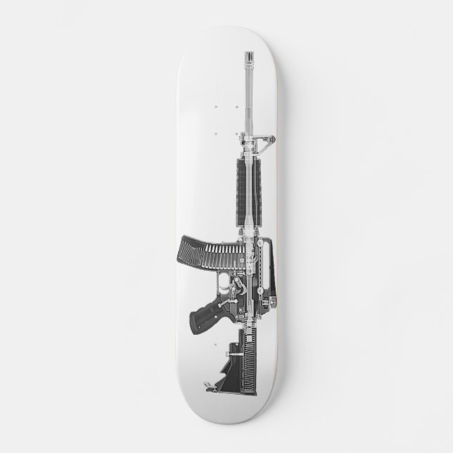 Gewehr-Feuerwaffen-fantastisches wirkliches Skateboard (Vorderseite)