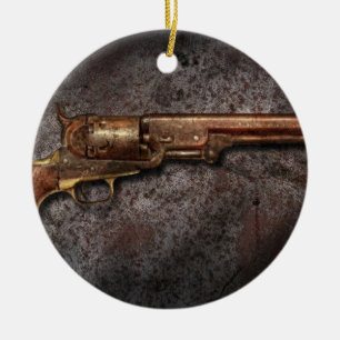 Gewehr - Kaliber-Revolver des Modell-1851 - 6 Keramikornament