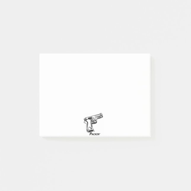 Gewehr Posten-it® Anmerkungen Post-it Klebezettel (Vorderseite)