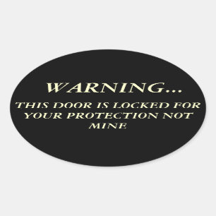 Gewehr-Rechte Ovaler Aufkleber