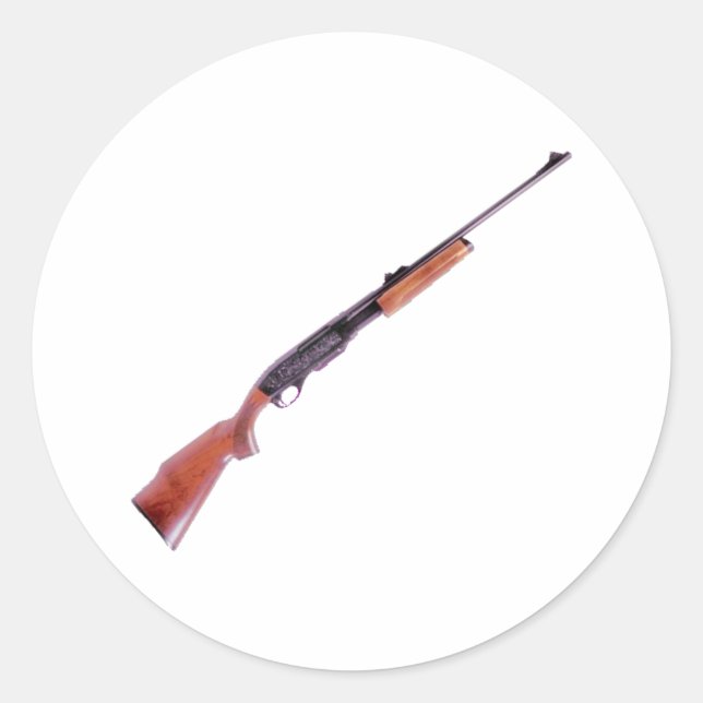 Gewehr rifle runder aufkleber (Vorderseite)