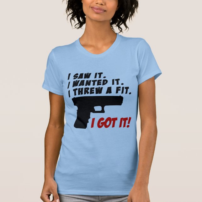 Gewehr-Temperament-Wutanfall T-Shirt (Vorderseite)