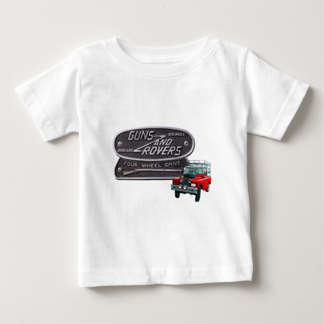 Gewehr-und Vagabund-Rot Rover Baby T-shirt (Vorderseite)