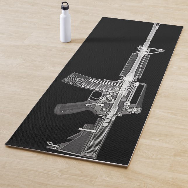 Gewehr-wirklicher Röntgenstrahl der Yogamatte (Beispiel)