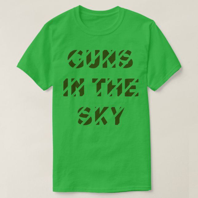 Gewehre im Himmel T-Shirt (Design vorne)