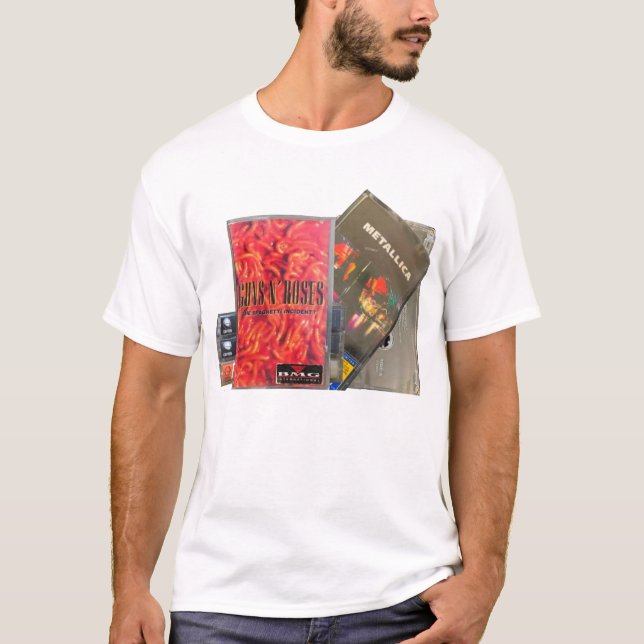 Gewehre n' Rose, Metallica. T-Shirt (Vorderseite)