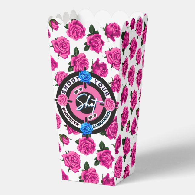 Gewehre oder Rose Geschlecht zeigen rosa/blaue Bab Geschenkschachtel (Vorderseite)