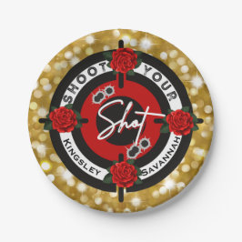 Gewehre oder Rose schießen die Aufdeckung des Wurz Pappteller