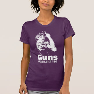 Gewehre sind ein Mädchen-bester Freund-Shirt T-Shirt