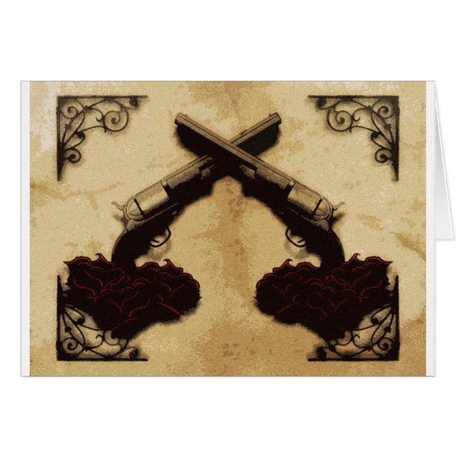 Gewehre und Rosen (Vorderseite (Horizontal))