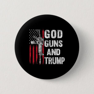 Gewehre und Trump 2. Änderungsflagge Ar15 American Button