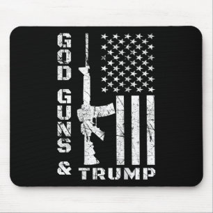 Gewehre und Trump 2. Änderungsflagge Ar15 (zurück) Mousepad