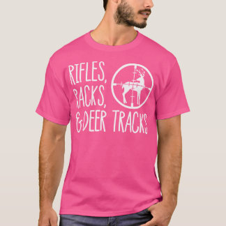 Gewehrständer Hirschspuren Jagd T-Shirt