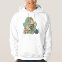Geweihte Nymphe's Teeparty: Whimsicaler Kosmos Fre Hoodie