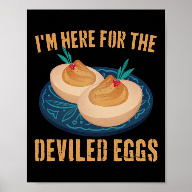 Geweihter Ei Funny Erntedank Food Pilgrim Costum Poster (Vorne)