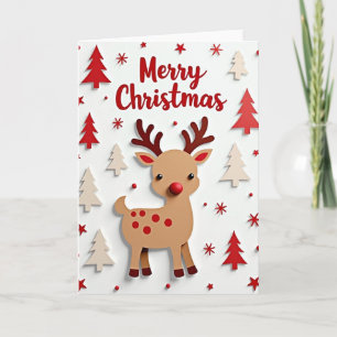 Geweihter Freund Weihnachtskarte Karte