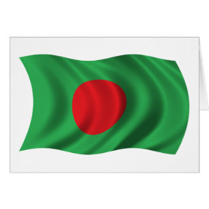 Gewellte Bangladesch-Flagge