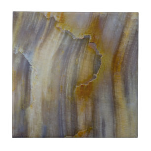 Gewelltes versteinertes Holz Fliese