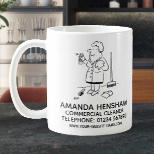 Gewerbereiniger-Werbung Kaffeetasse