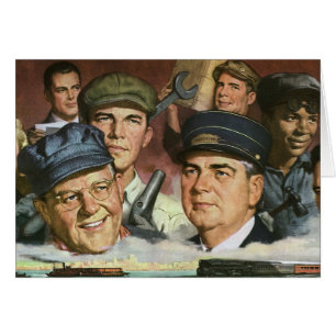 Gewerbliche Berufe, Vintage patriotische Vaterland