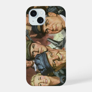 Gewerbliche Berufe, Vintage patriotische Vaterland iPhone 15 Hülle