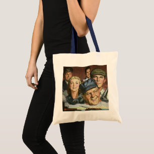 Gewerbliche Berufe, Vintage-patriotismus Tragetasche