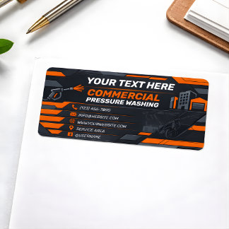 Gewerbliche Reinigung mit Obsidian Polygon - Hochg Adressaufkleber