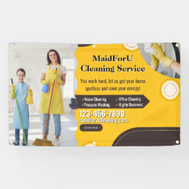 Gewerbliche Wohnraumreinigungsdienste anpassen Banner