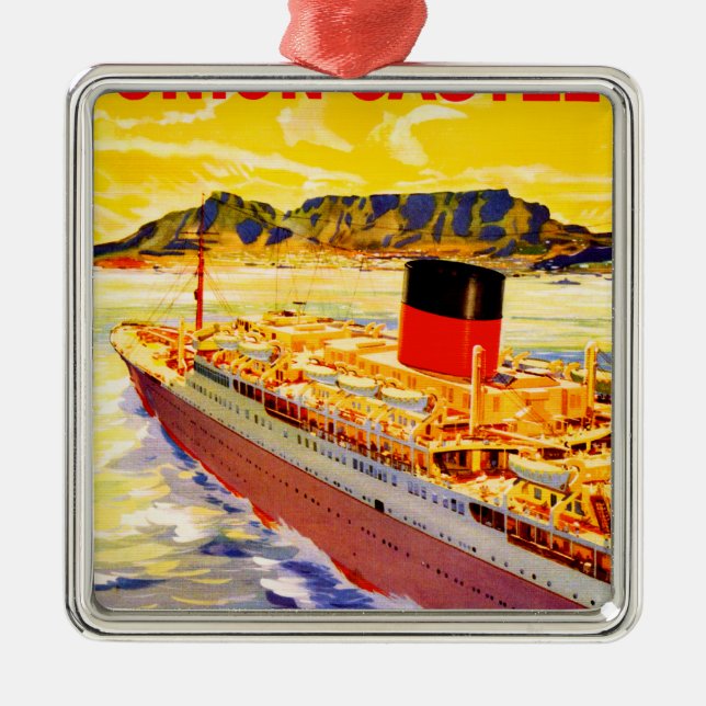 Gewerkschaft Burg nach Südafrika Ornament Aus Metall (Vorne)