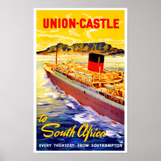 Gewerkschaft Burg nach Südafrika Poster (Vorne)