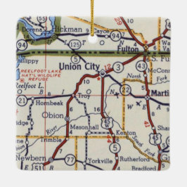 Gewerkschaft City TN Keramikornament