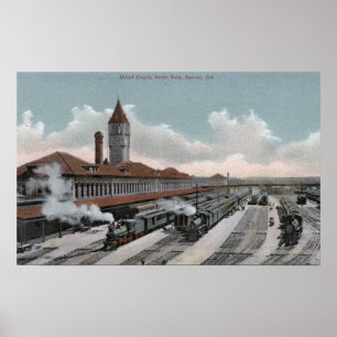 Gewerkschaft-Depot-Eisenbahn Nordseite Poster