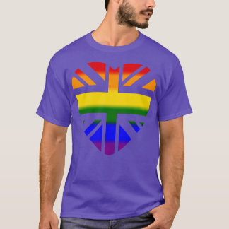 Gewerkschaft Dritte Kulturherzen Rainbow T-Shirt