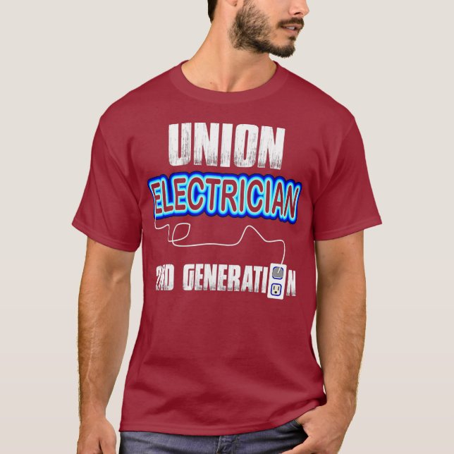 Gewerkschaft Electrician T-Shirt Electrical Worker (Vorderseite)