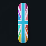 Gewerkschaft-Flag/Jack-Design - mehrfarbig Skateboard<br><div class="desc">Gewerkschaft Flag (auch bekannt als Union Jack),  britische Flagge in einem Farbspektrum.</div>
