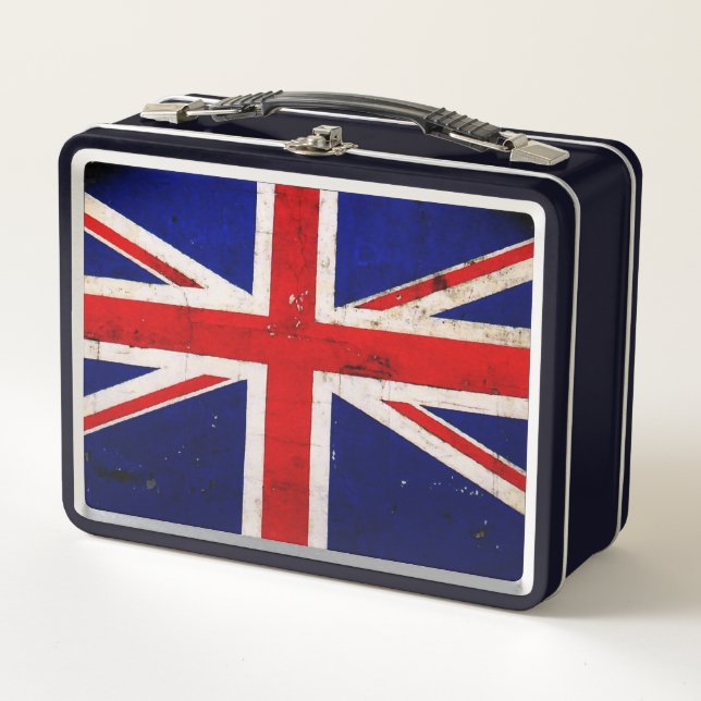 Gewerkschaft Flag Metal Lunch Box (Vorderseite)