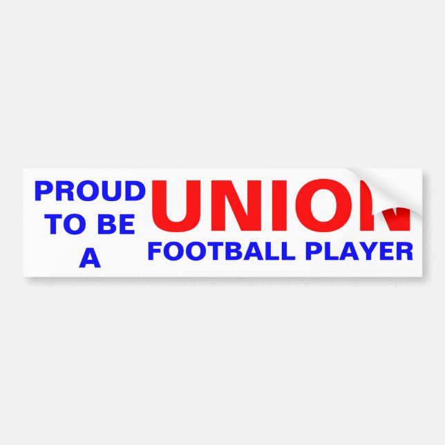 GEWERKSCHAFT FOOTBALL PLAYER AUTOAUFKLEBER (Vorne)