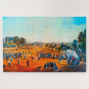 Gewerkschaft Gefangene bei Salisbury Baseball Game Puzzle