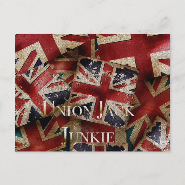 Gewerkschaft-Jack für die englische Flagge Postkarte (Vorderseite)