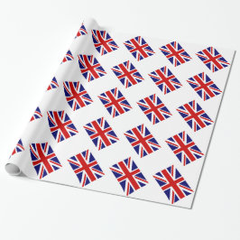 Gewerkschaft Jack Packpapier mit britischer Flagge