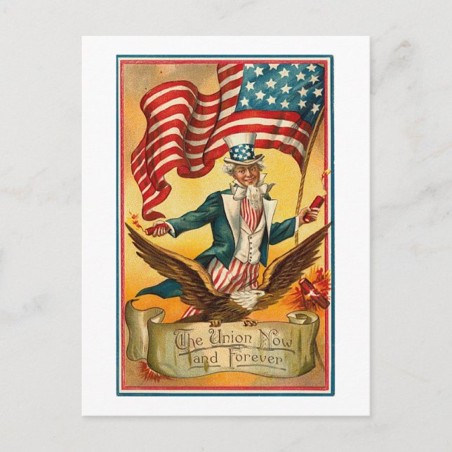 Gewerkschaft jetzt und für immer postkarte (Vorderseite)