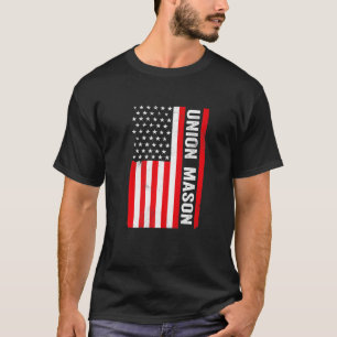 Gewerkschaft Mason American Flag T-Shirt