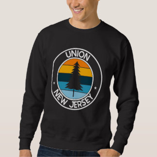 Gewerkschaft New Jersey NJ USA City Pride Retro Su Sweatshirt